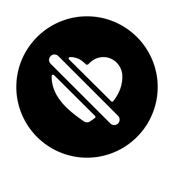 Heart Dislike Circle