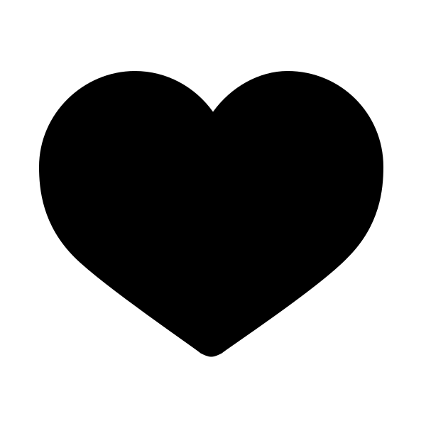Heart Full Outline Vector