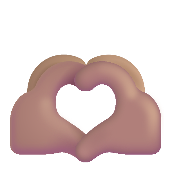 Heart Hands Color Medium