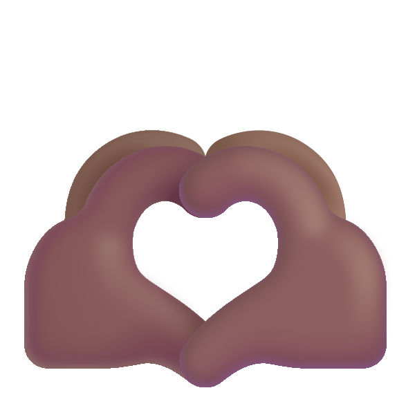 Heart Hands Color Medium Dark
