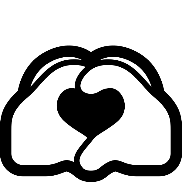Heart Hands High Contrast Default