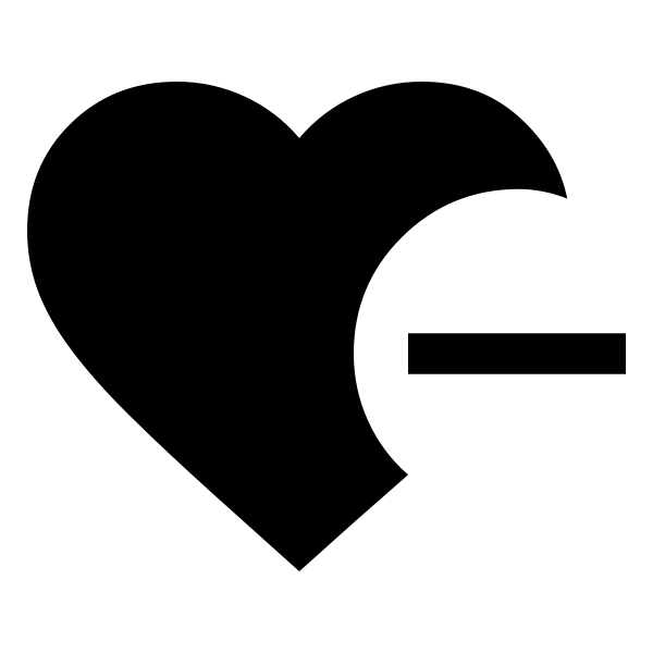 Heart Minus Fill