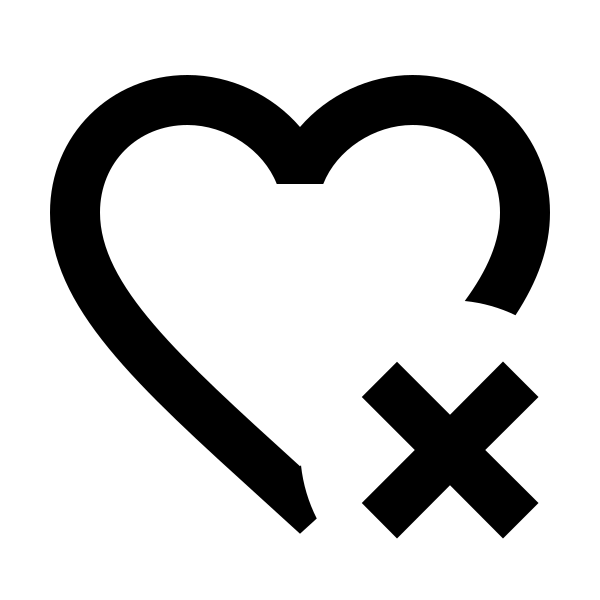 Heart Remove Outline