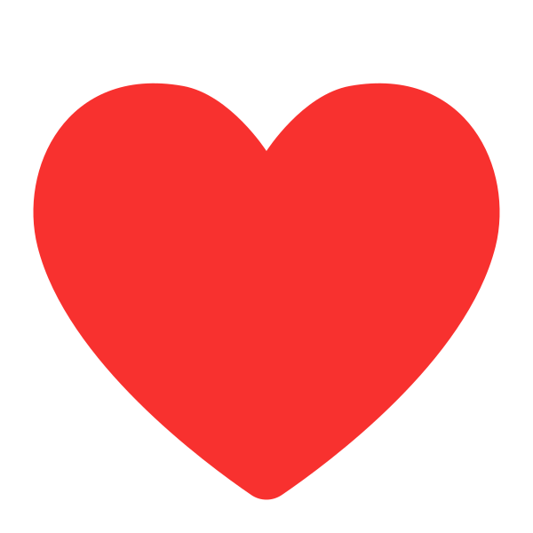 Heart Suit Flat Vector