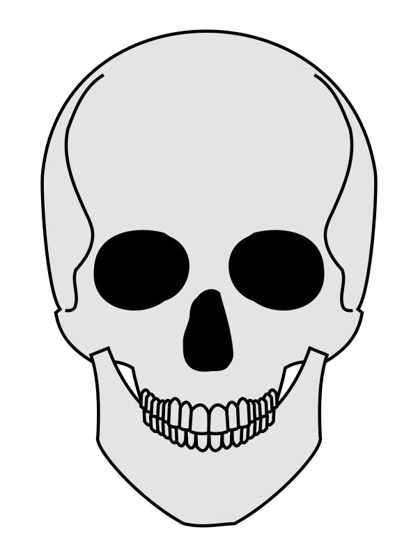 Heraldic Skull With Many Teeth