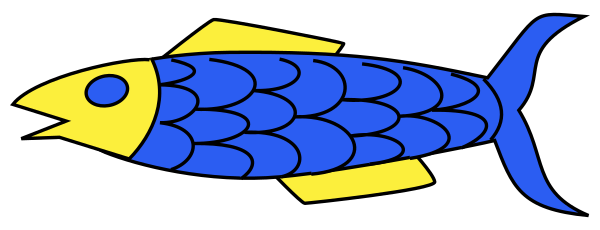 Heraldry Fish 378 Vector