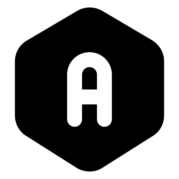 Hexagon Letter A