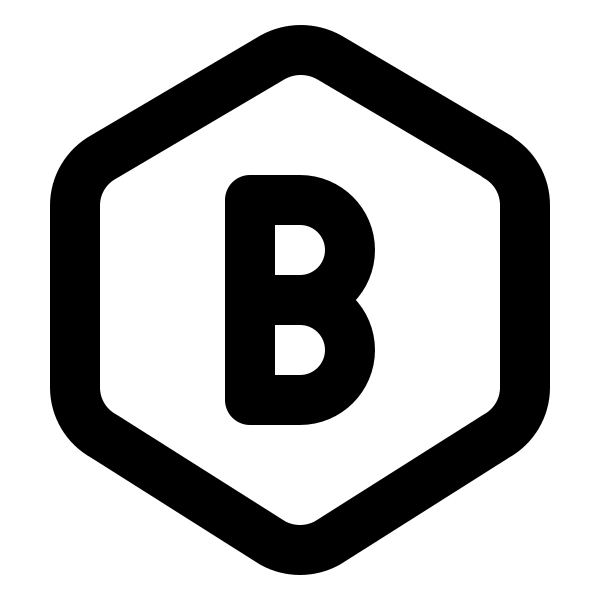 Hexagon Letter B