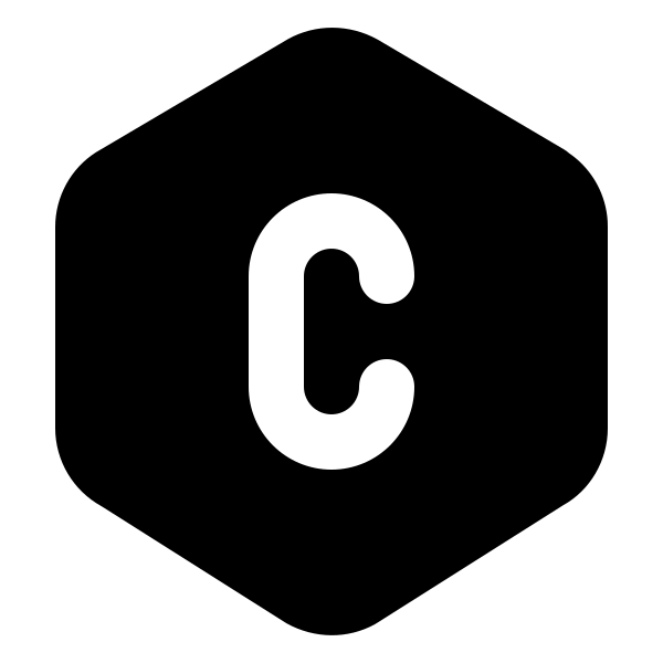 Hexagon Letter C