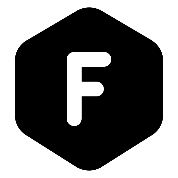 Hexagon Letter F