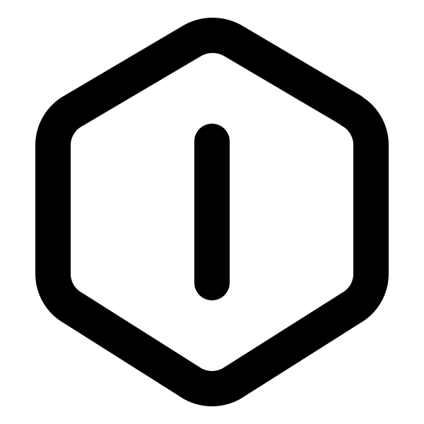 Hexagon Letter I