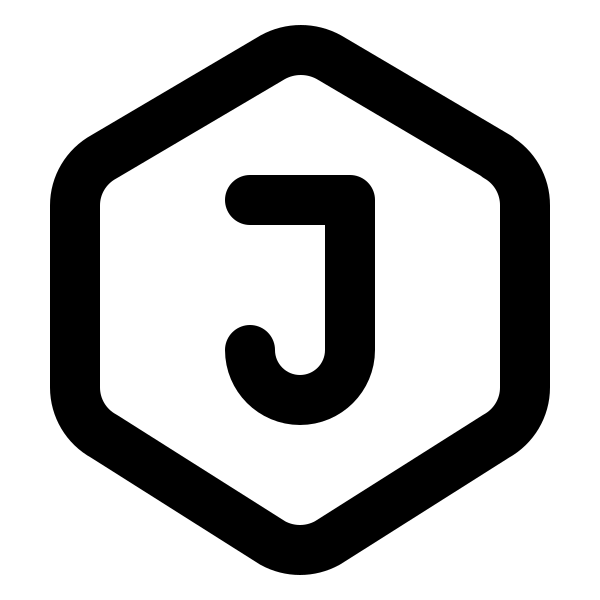 Hexagon Letter J