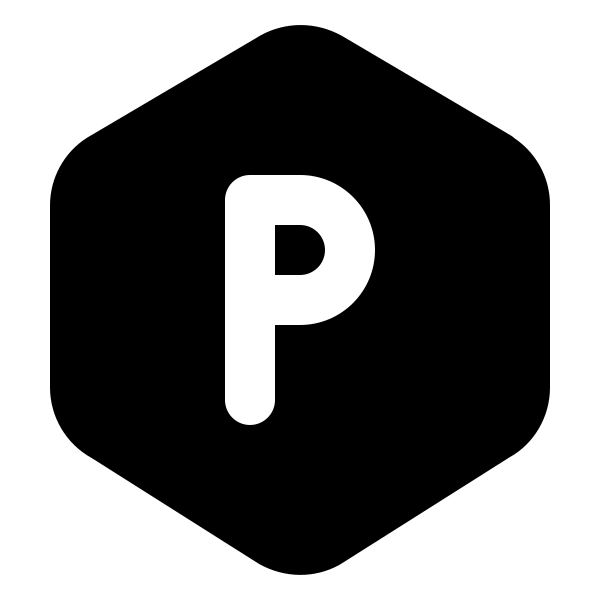 Hexagon Letter P