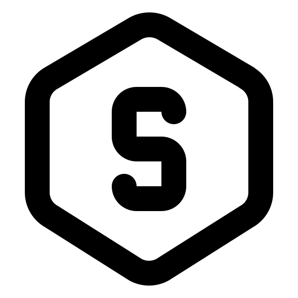 Hexagon Letter S