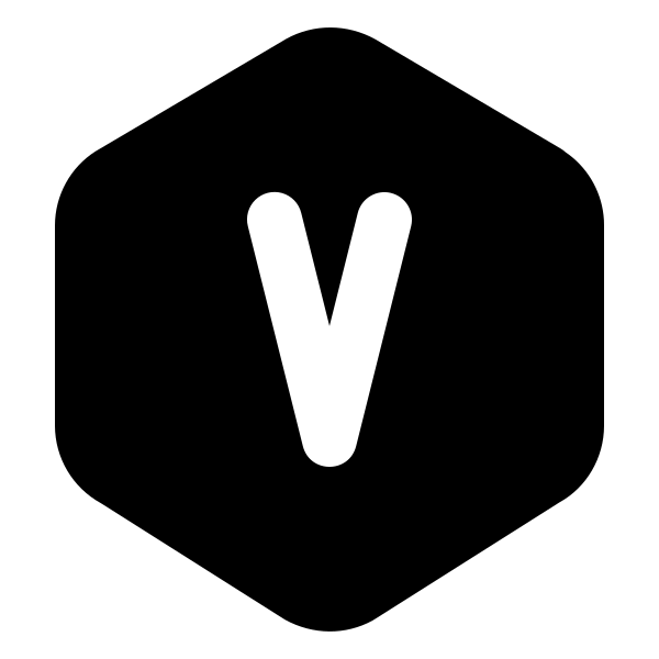 Hexagon Letter V