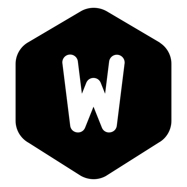 Hexagon Letter W