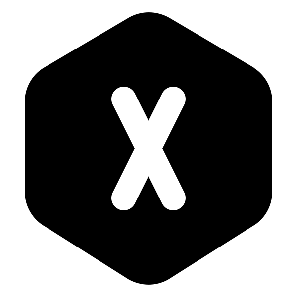 Hexagon Letter X