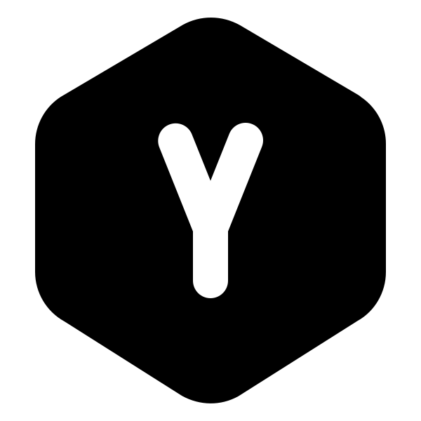 Hexagon Letter Y