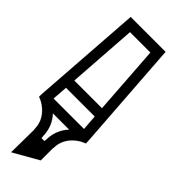 Highlighter Solid Vector