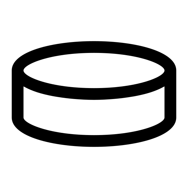 Hockey Puck Solid Vector