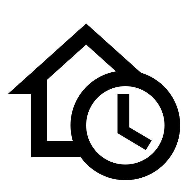 Home Clock Outline