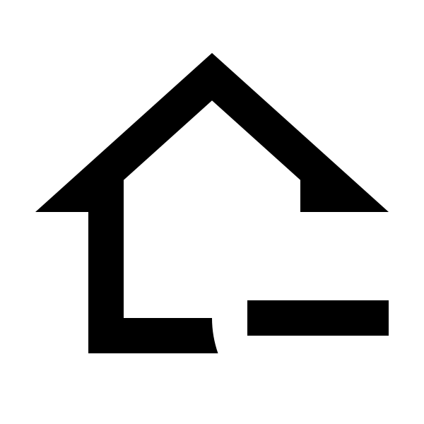 Home Minus Outline