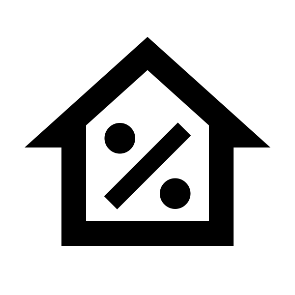 Home Percent Outline