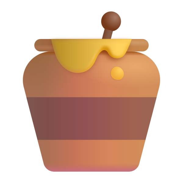 Honey Pot Color Vector