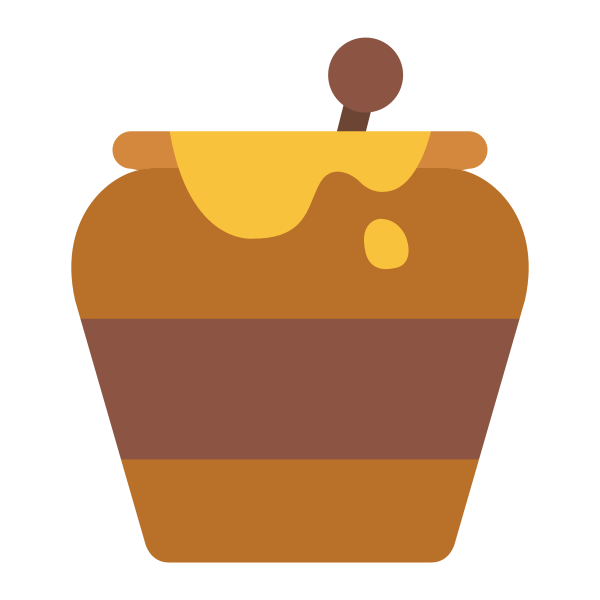 Honey Pot Flat Vector