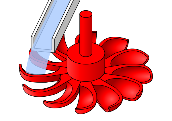 Horizontal Water Wheel Sketch (spoons)