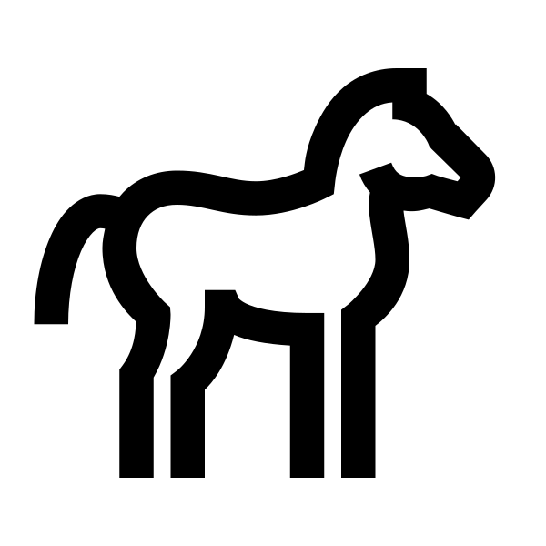 Horse Solid Vector