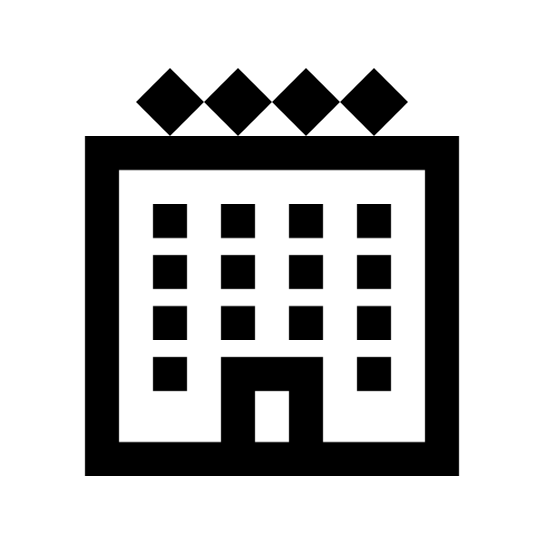 Hotel Solid Vector
