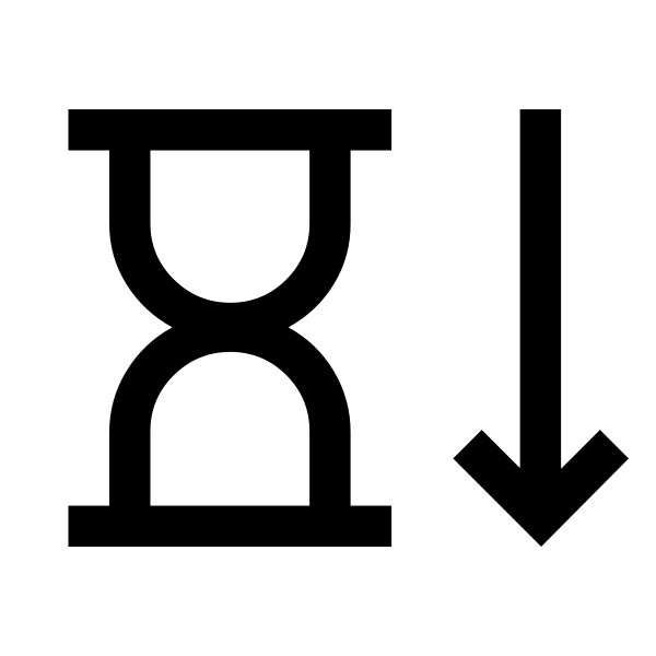 Hourglass Arrow Down