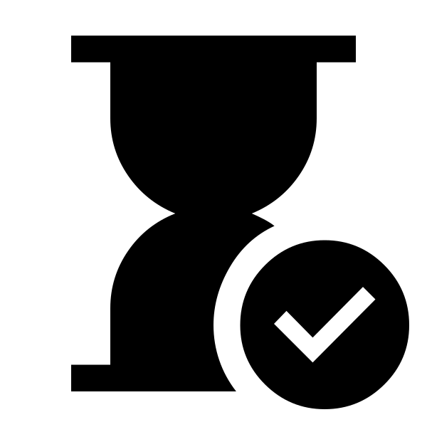 Hourglass Check Fill