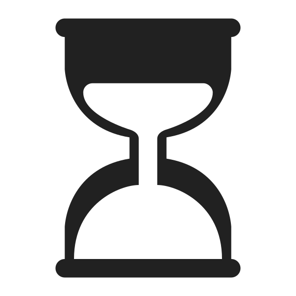 Hourglass Done High Contrast Vector