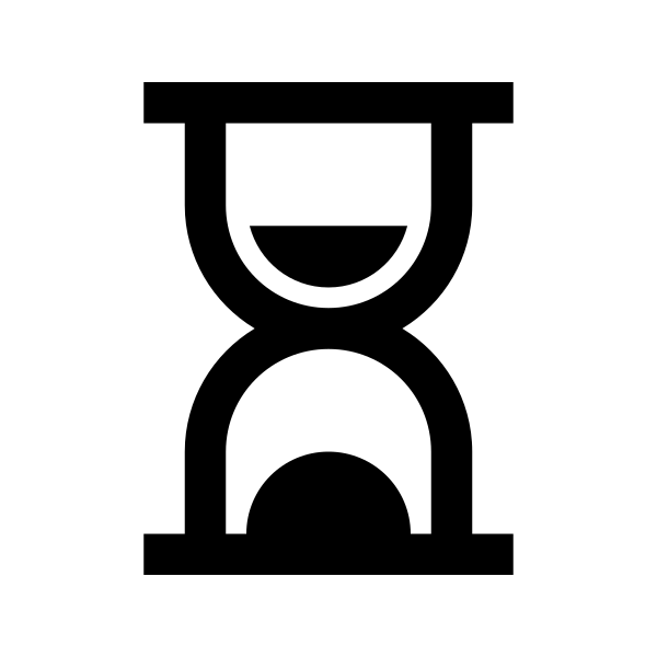 Hourglass Half Solid Vector
