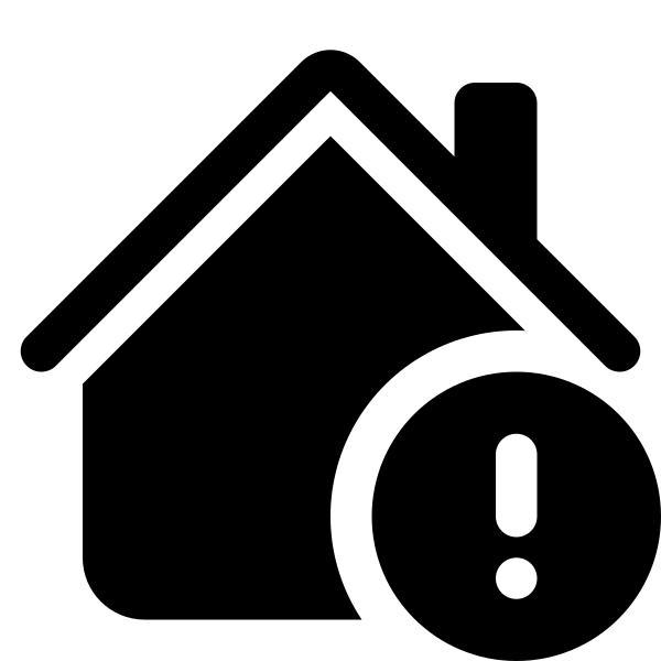 House Exclamation Fill