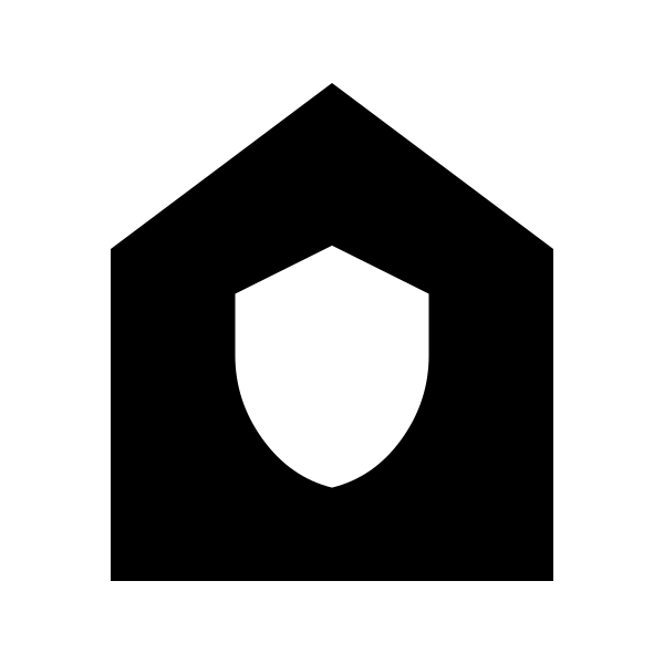 House With Shield Fill