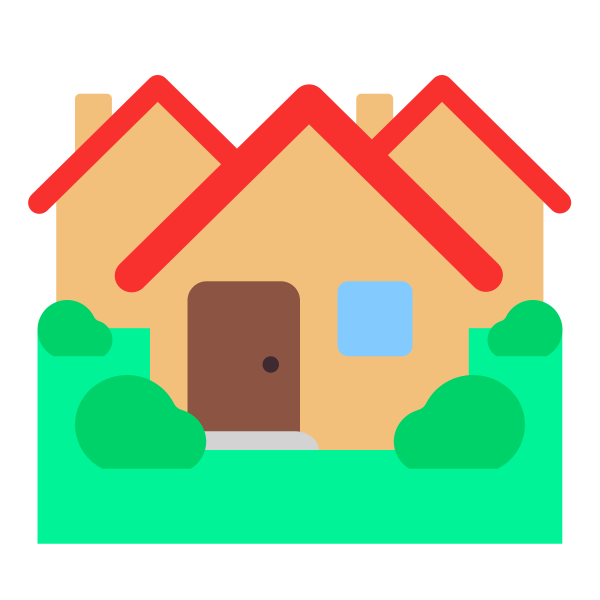 Houses Flat Vector