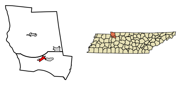 Houston County Tennessee Incorporated And Unincorporated Areas Tennessee Ridge Highlighted 4773460