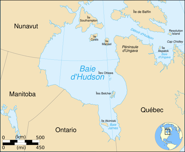 Hudson Bay Map Fr