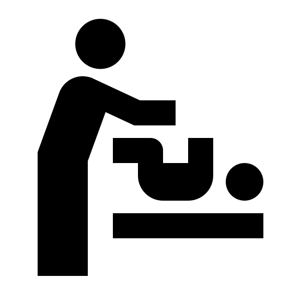Human Baby Changing Table