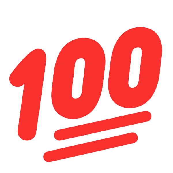 Hundred Points Flat Vector