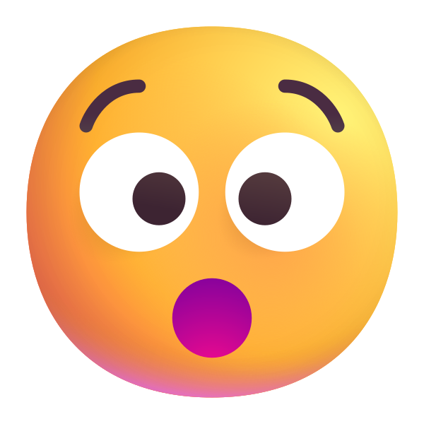 Hushed Face Color Vector