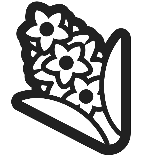 Hyacinth High Contrast Vector