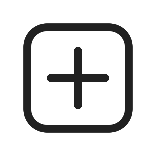 Ic Fluent Add Square 20 Regular