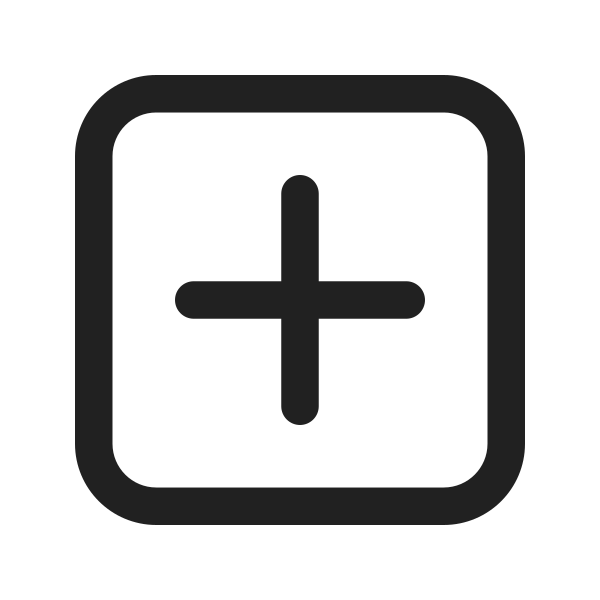 Ic Fluent Add Square 24 Regular