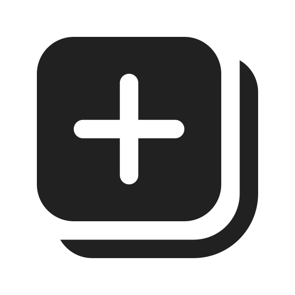Ic Fluent Add Square Multiple 16 Filled