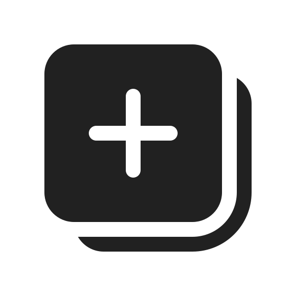 Ic Fluent Add Square Multiple 20 Filled
