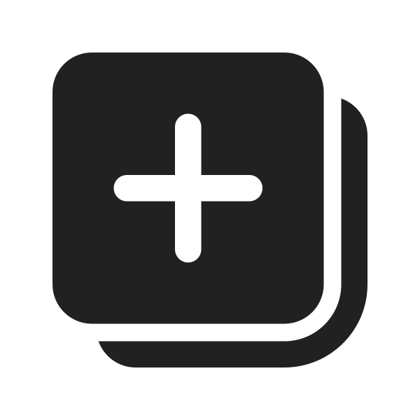 Ic Fluent Add Square Multiple 24 Filled